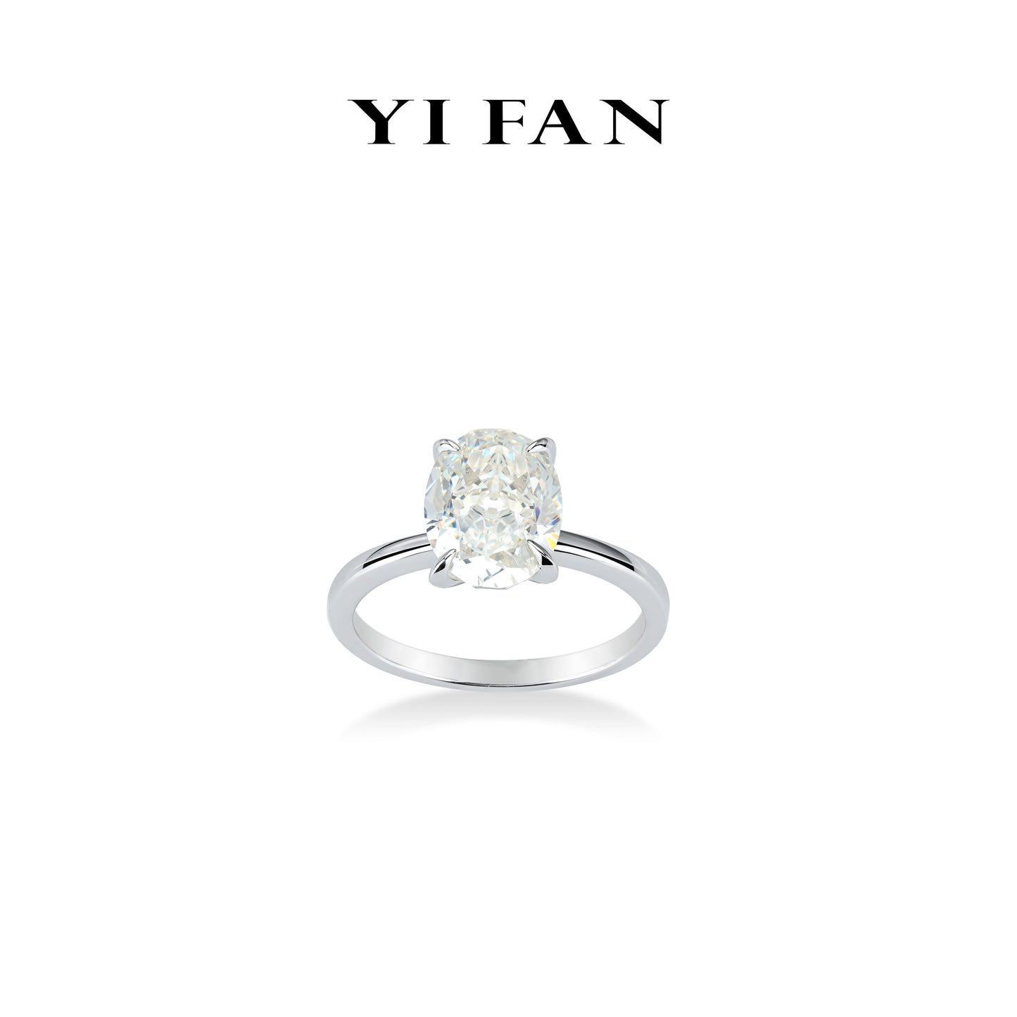 Wedding collection: Modern "Oval-cut G colour" detailed 3 carat engagement ring