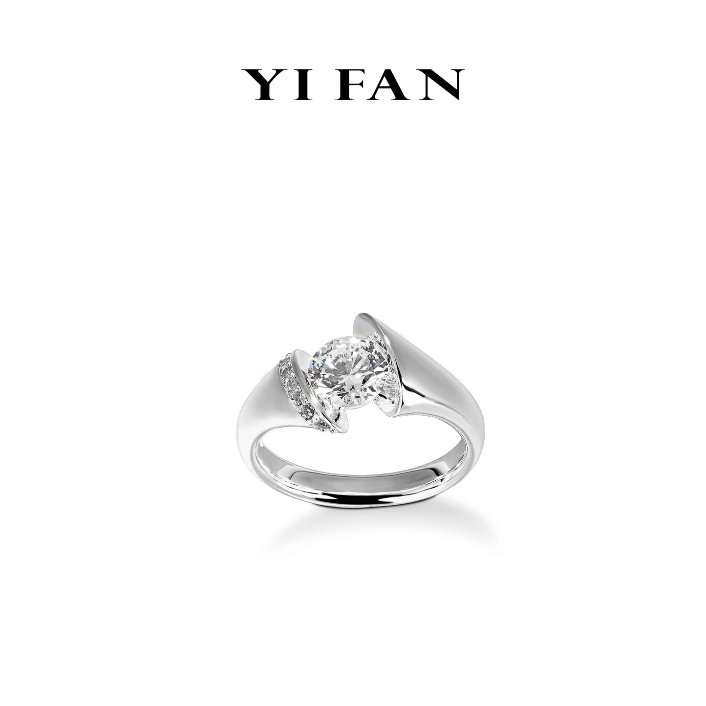 Wedding collection: Parisian Star White hourglass Ring,925 sterling silver