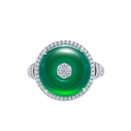 Lab Created Gemstones Rings Jade