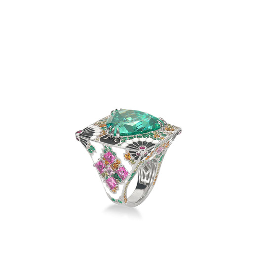 Pre-order High Jewelry Collection: the Monet Garden Deluxe-Inlaid Rings（Tailor-made style）