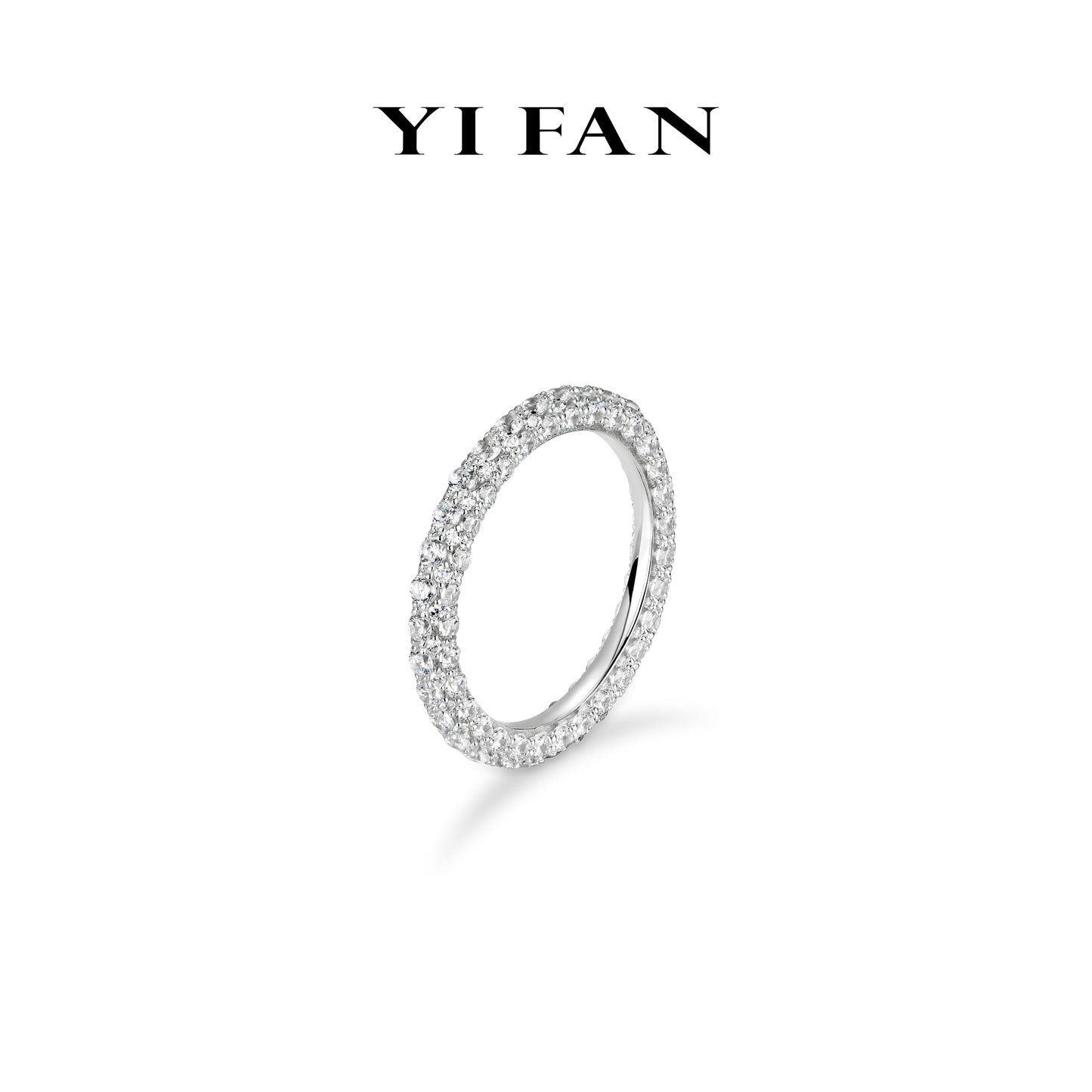 Minimalist collection: "Shining Stars” eternity band Ring (Unisex) #1211