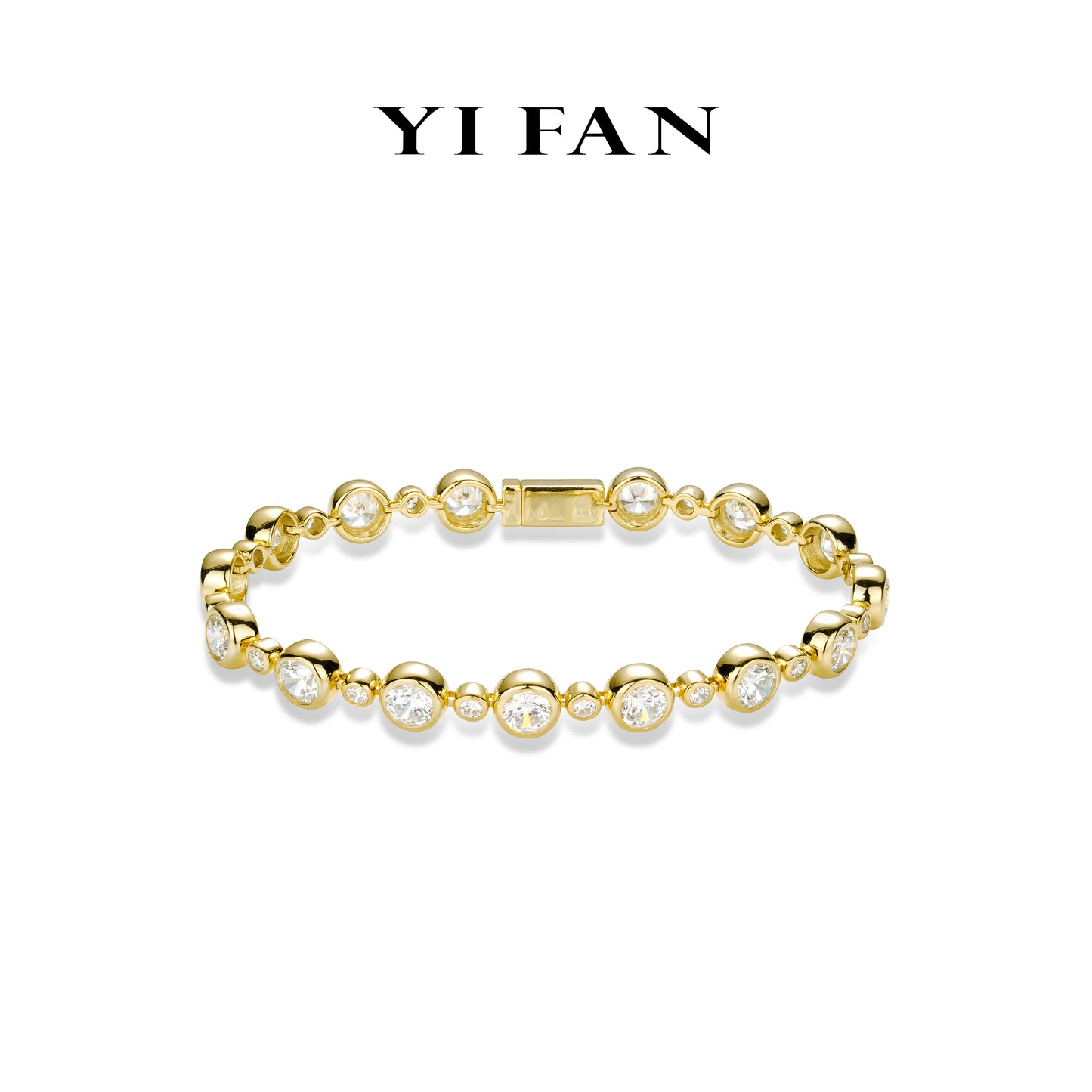 Minimalist collection: Brilliant "Golden Bubble Mosaic" delicate Bracelet/Only one