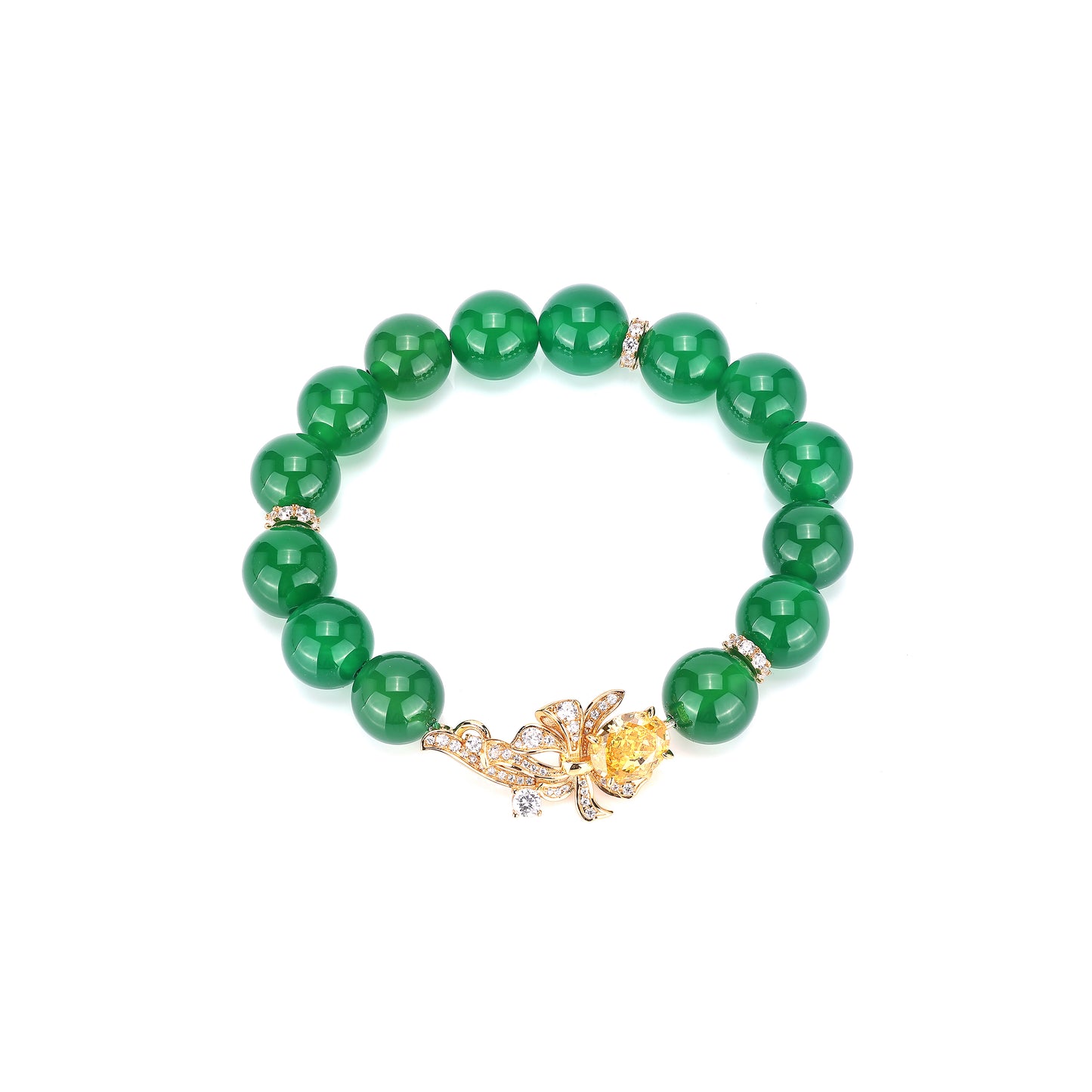 Lab Created Gemstones Designer Bracelets Jade