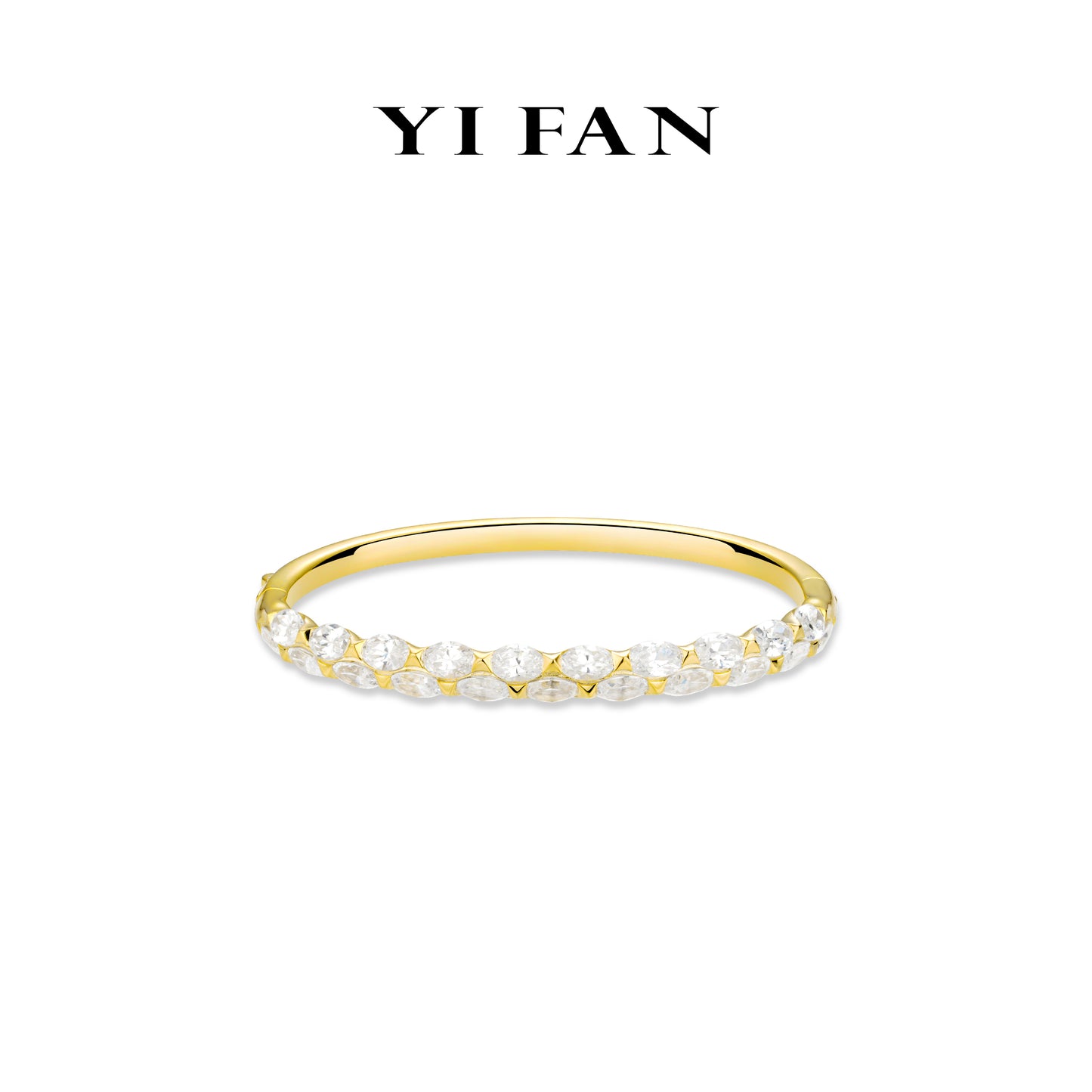 Golden time collection: Modern"Oval by Oval" Matching Unique Bracelet/Bangle