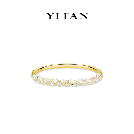 Golden time collection: Modern"Oval by Oval" Matching Unique Bracelet/Bangle