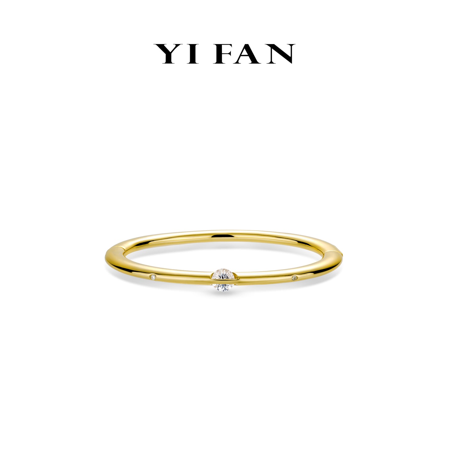 Minimalist collection: Brilliant"Golden Flipped" delicate Bracelet/Bangle