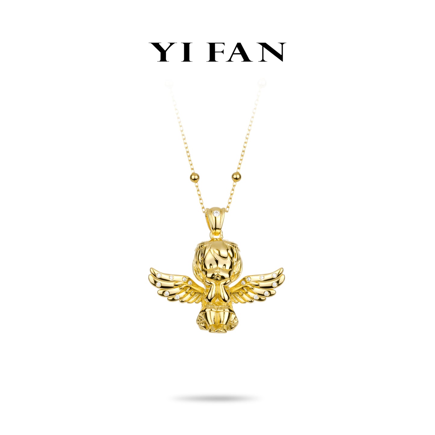 Minimalist Collection: Modern "Angel Baby" pendant Necklace (for both men and women)