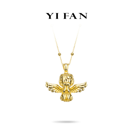 Minimalist Collection: Modern "Angel Baby" pendant Necklace (for both men and women)