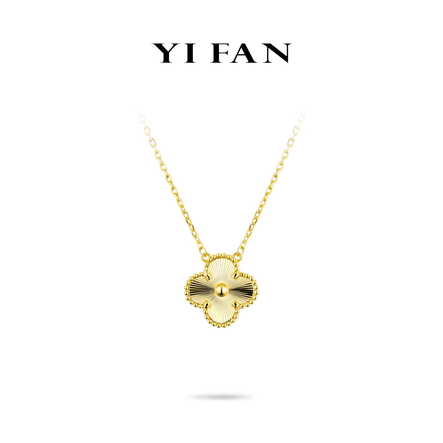 Minimalist collection: Modern "Golden Four-leaf-clover" Necklace