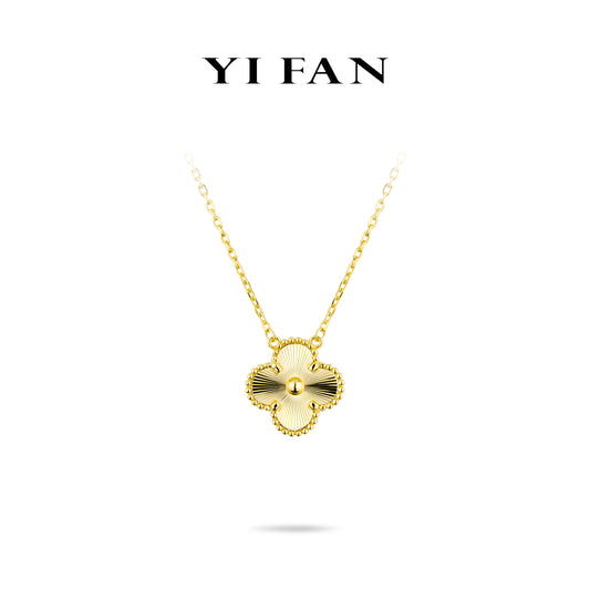 Minimalist collection: Modern "Golden Four-leaf-clover" Necklace