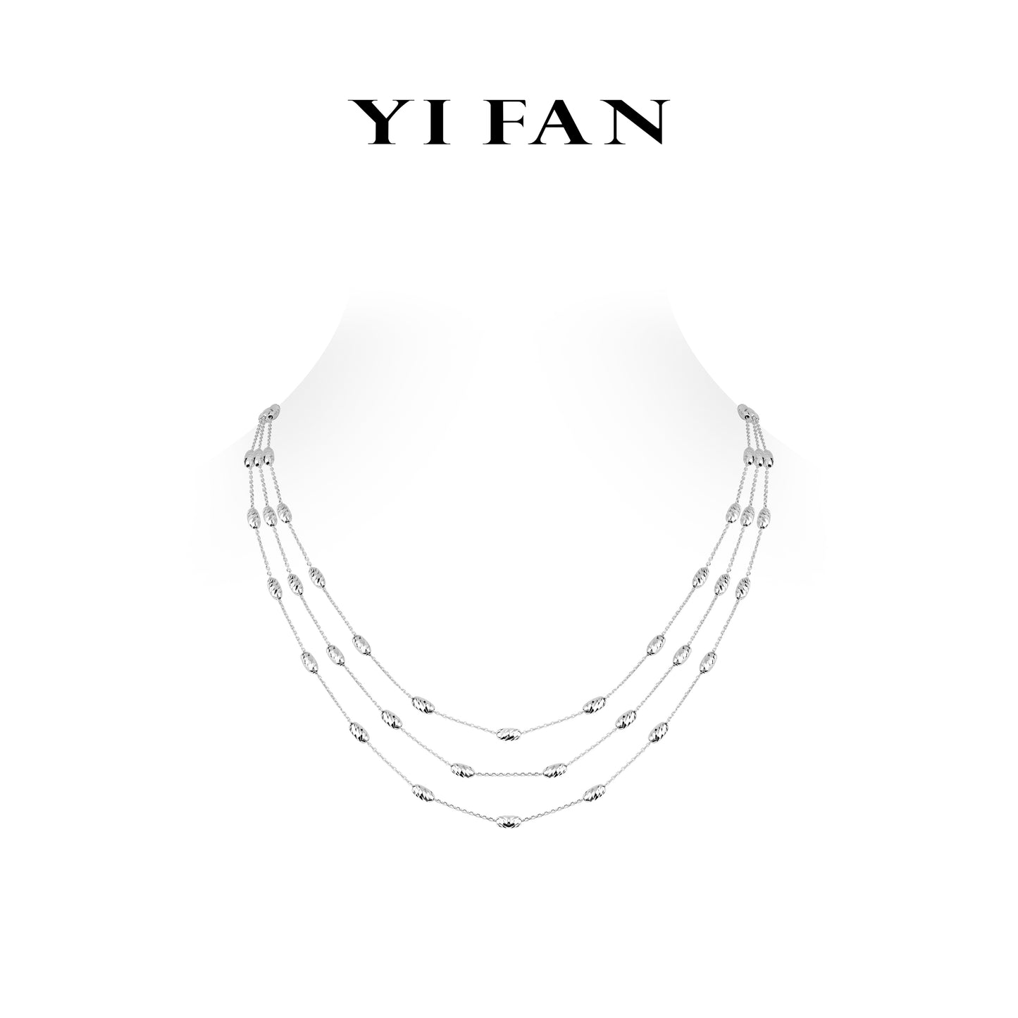 Summer Vibes collection: Modern Millet ball multi-layer chain Necklace