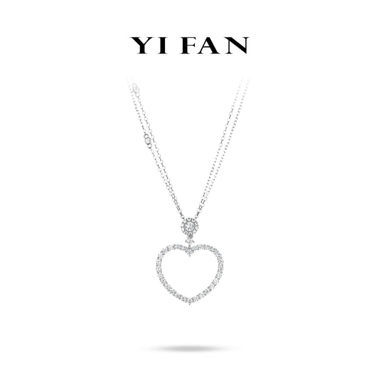 #20842 Summer collection: Luxury “Hollow out Hearts” detailed Necklace #03100