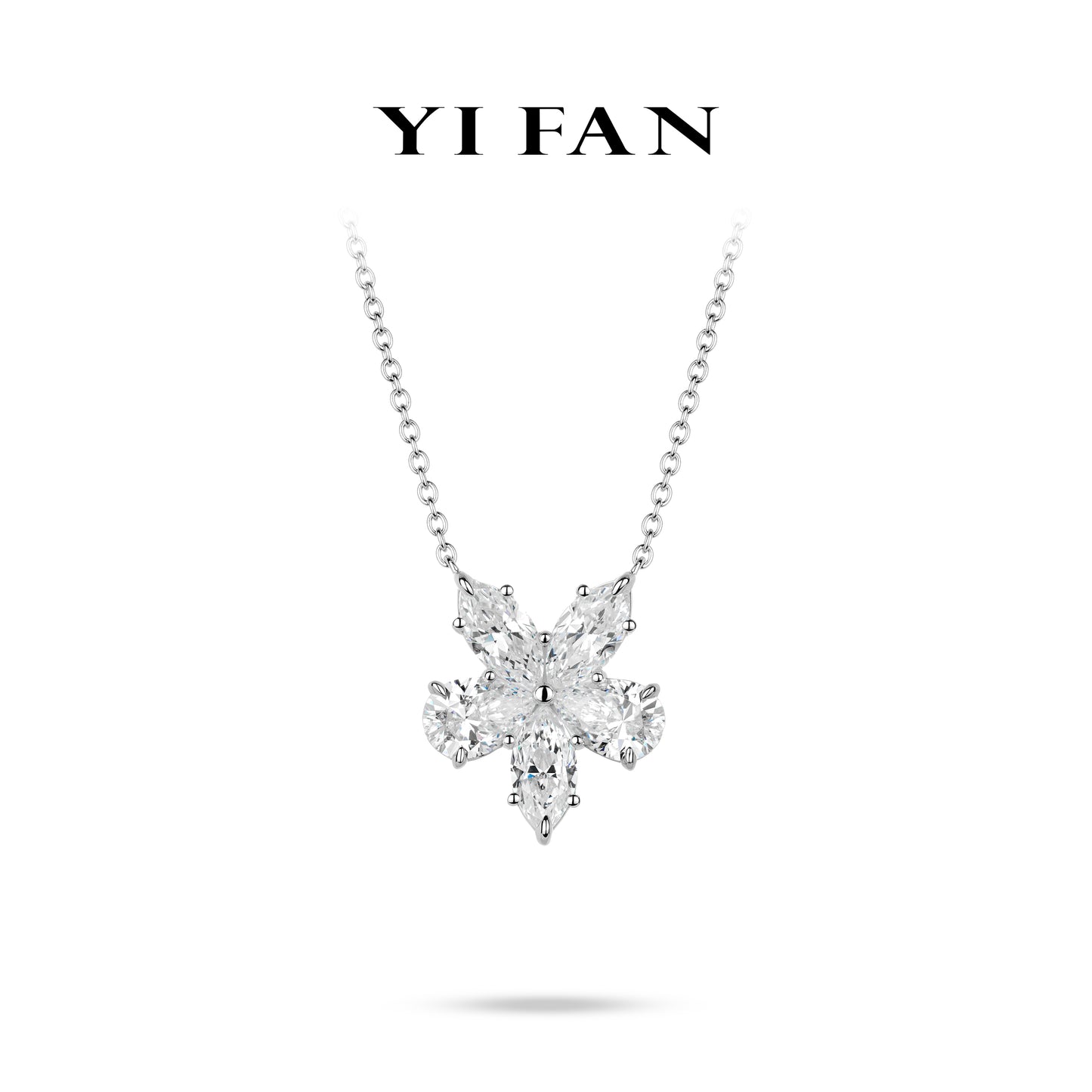 Wedding Collection: Modern "Spring of Hope" delicate Flowers Pendant/Necklace #20951 #03115