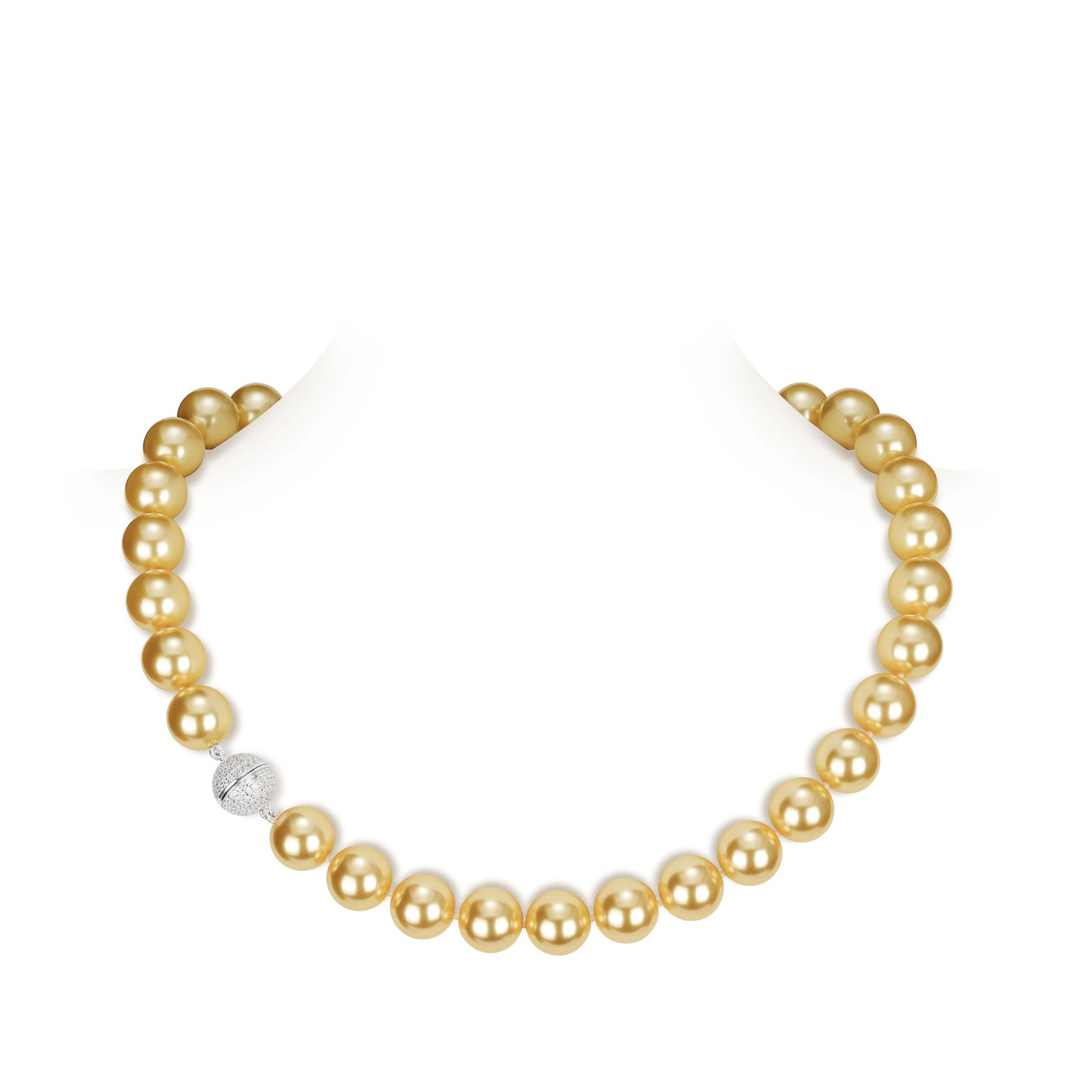 “Golden Time" Shell Pearls Necklace