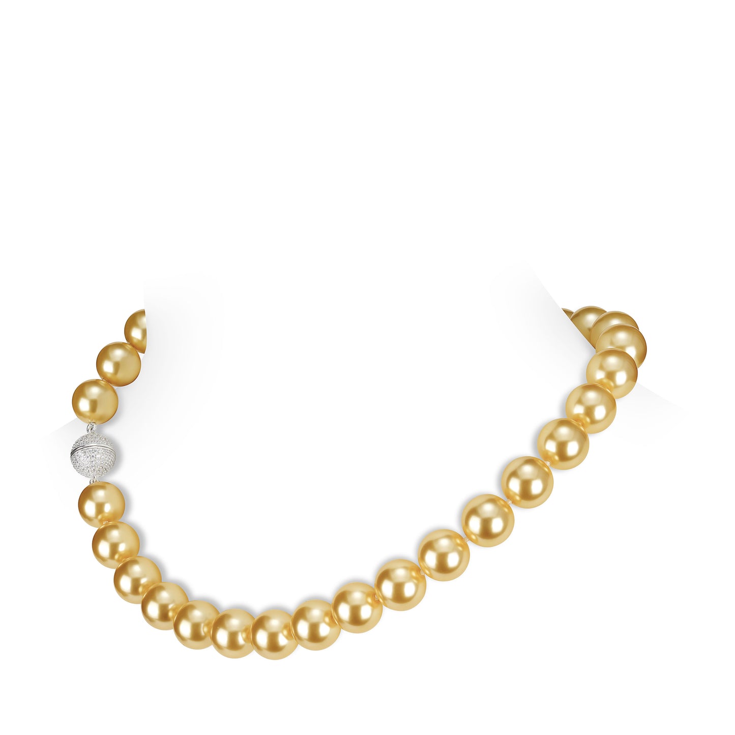 “Golden Time" Shell Pearls Necklace