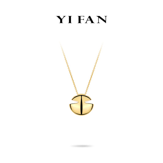 Minimalist collection: Modern "Golden ingot" CNC Necklace