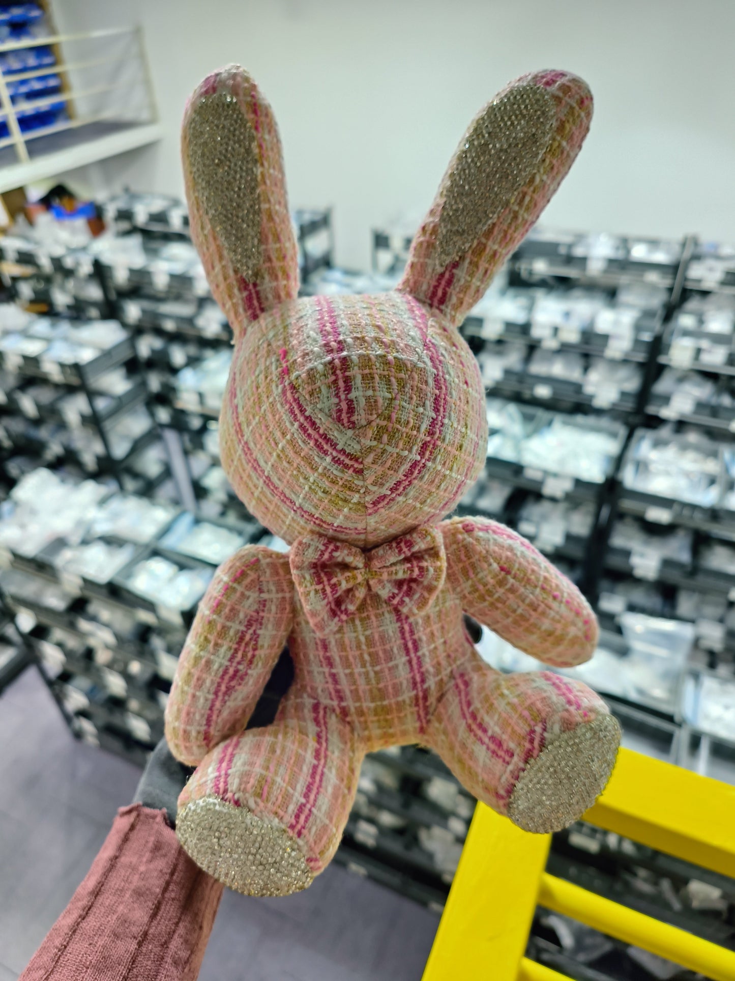 Imported PU / Fabric with Swarovski crystals decorated Rabbit