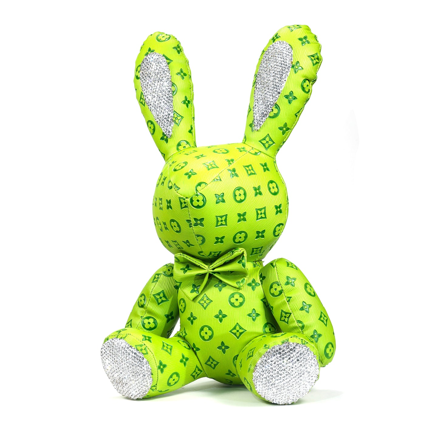 Imported PU / Fabric with Swarovski crystals decorated Rabbit